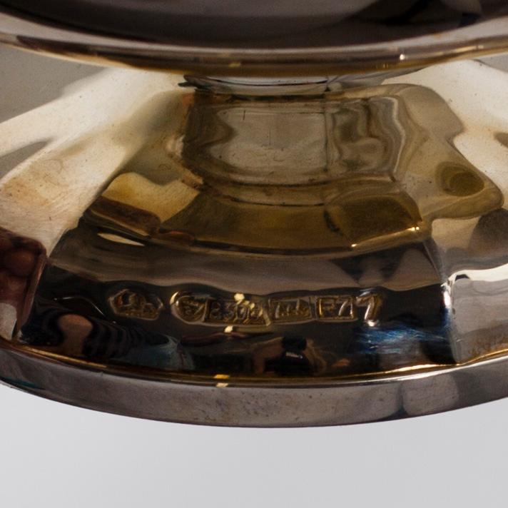 KAFFESERVIS, 3 delar, silver, Kultakeskus, Tavastehus 1969. Totalvikt ca 739 g.