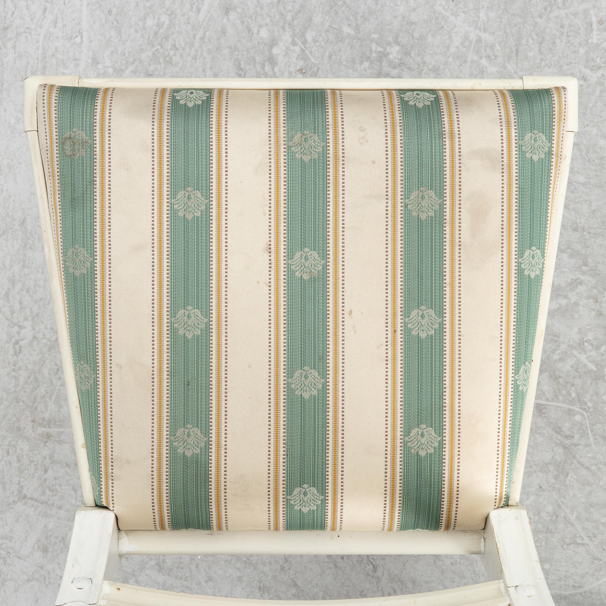 Chairs, 6 pcs, Gustavian style, in the Bellman model, 20th century.
