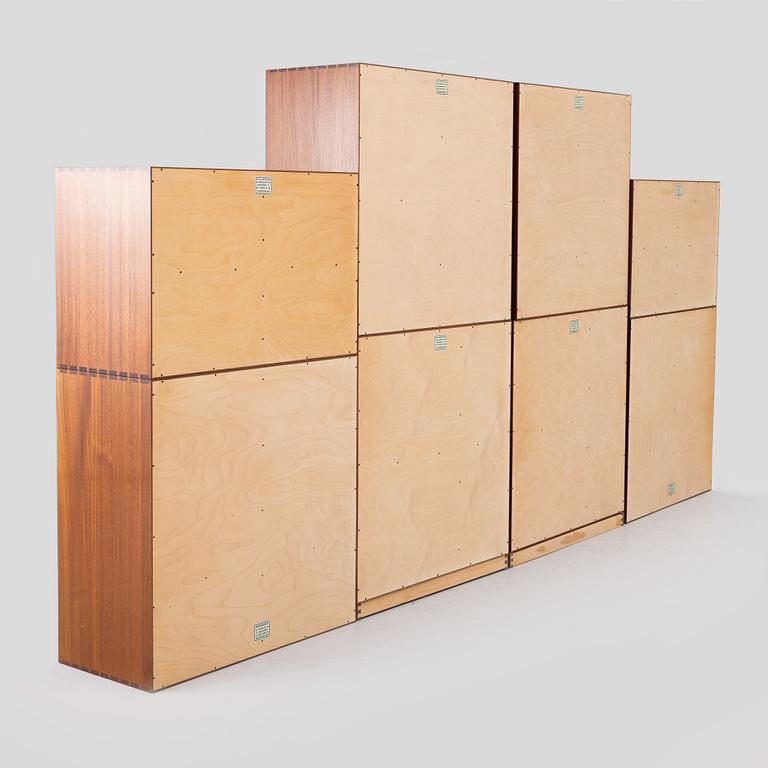 Mogens Koch, "Byggereolen" Cabinets and Shelves, Rud Rasmussens Snedkerier. Denmark, second half of the 20th century.