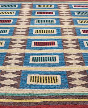 CARPET. Flatweave. 220,5 x 160 cm. Sweden the 1950's.