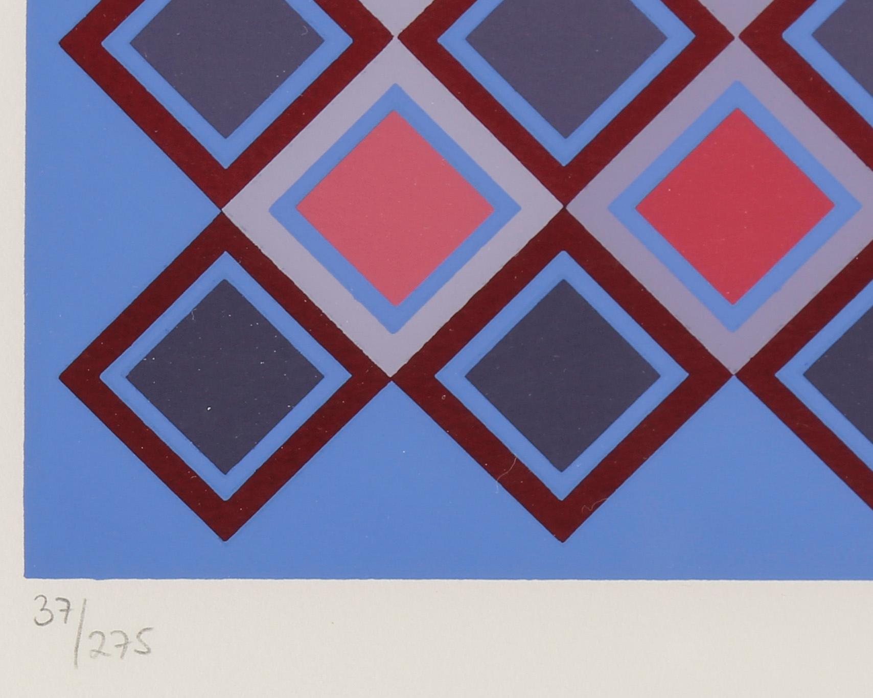 VICTOR VASARELY, färgserigrafi, signerad och numrerad 37/275.