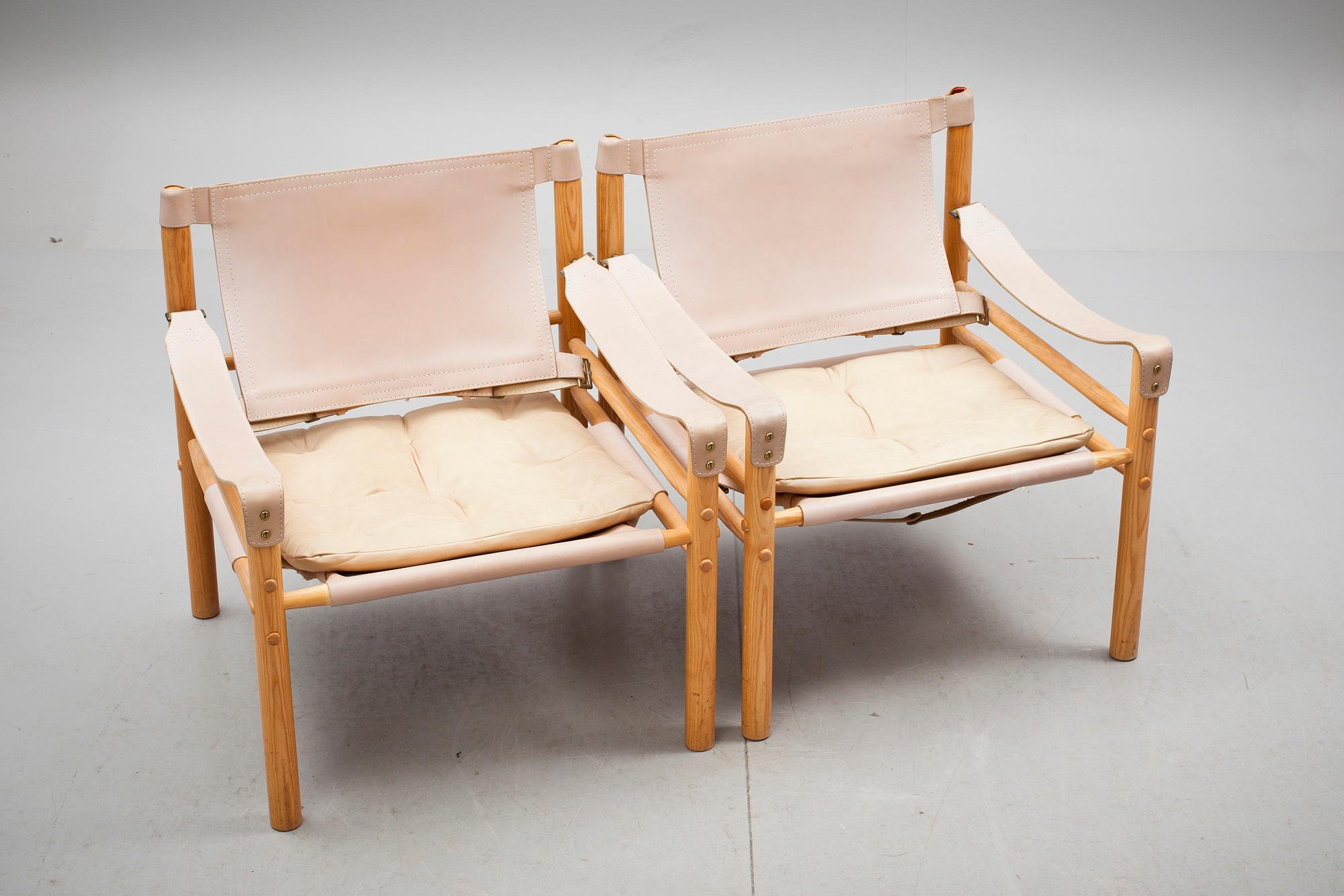 FÅTÖLJER, ett par, "Sirocco", Arne Norell.