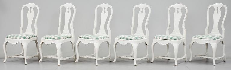 STOLAR, 6 st, rokokostil, 1900-tal.