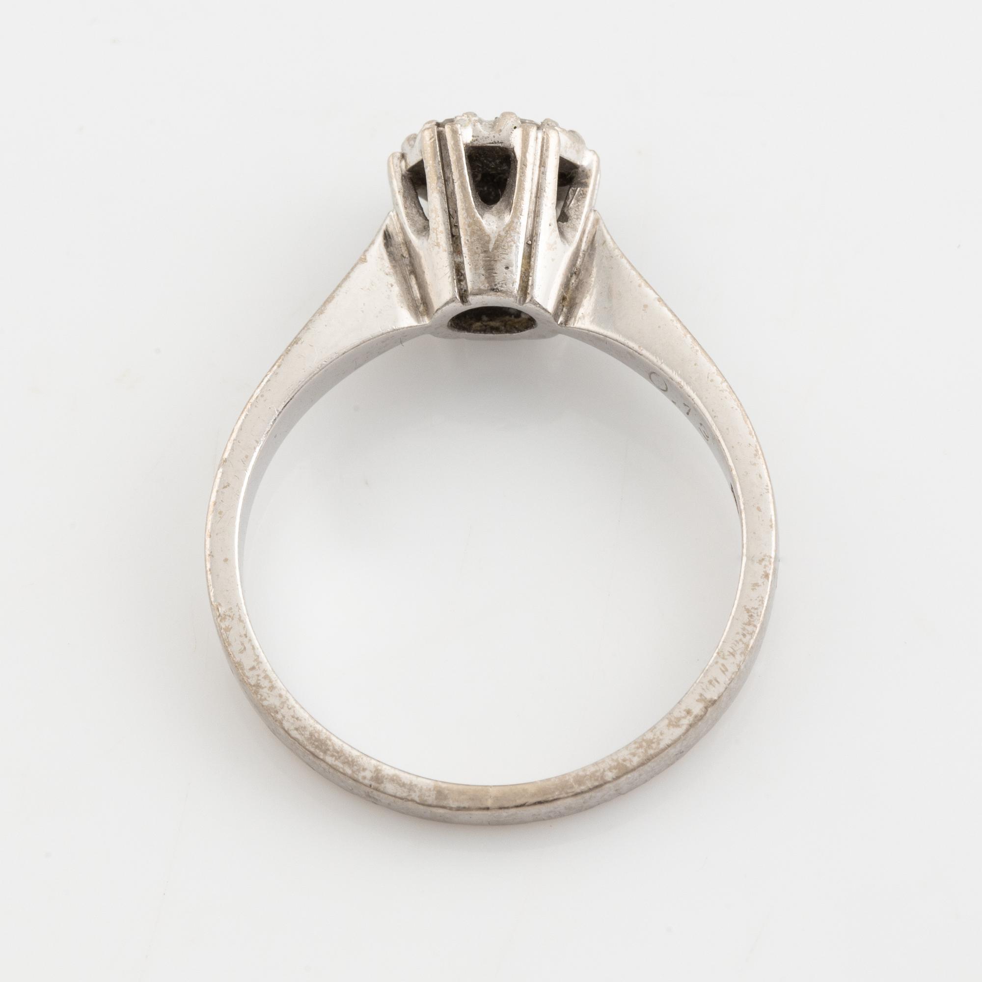 Eight cut diamond ring.