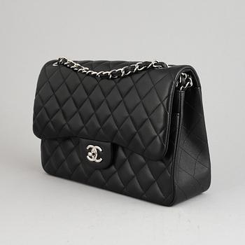 Chanel, a black, quilted leather 'Jumbo Double Flap Bag', 2017.