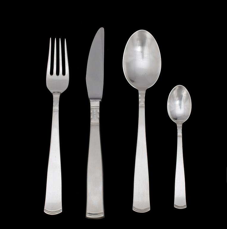 BESTICK, 17 delar, silver, Rosenholm, GAB, trol Enköping. 1970-tal.