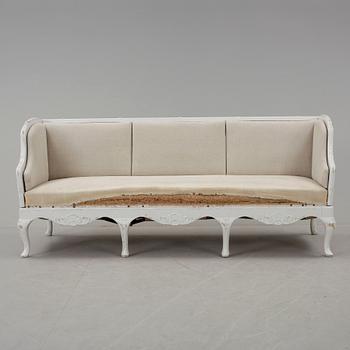 TRÅGSOFFA, rokokostil, 1900-talets början.