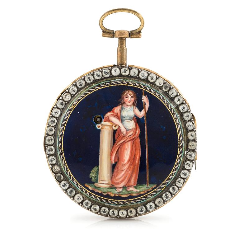 Julien Le Roy à Paris, a pair case pocket watch for the turkish market, mid 19th century.