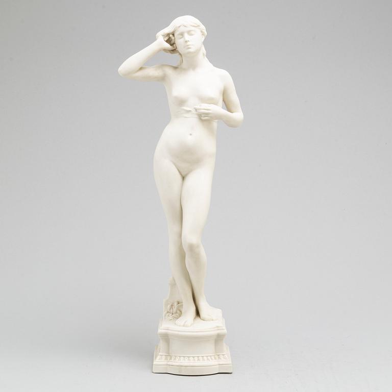 PER HASSELBERG, after. A porcelain sculpture from Gustafsberg, dated 01.