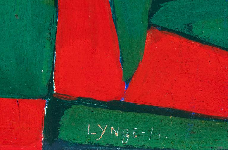 Einar Lynge-Ahlberg, oil on panel, signed.