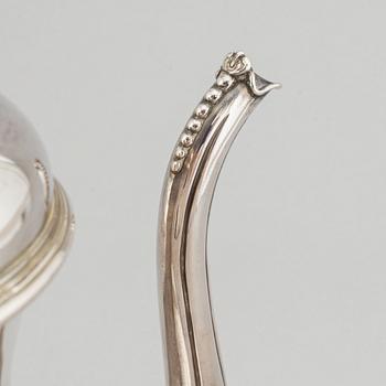 Kaffekanna, silver, Stockholm, 1800-talets andra hälft.