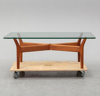 ALF SVENSSON, A teak and glass coffee table, mid 20th Century.