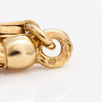 Halsband, 14K guld, diamanter ca 0.04 ct tot. Karl Sandberg, Helsingfors 2000.