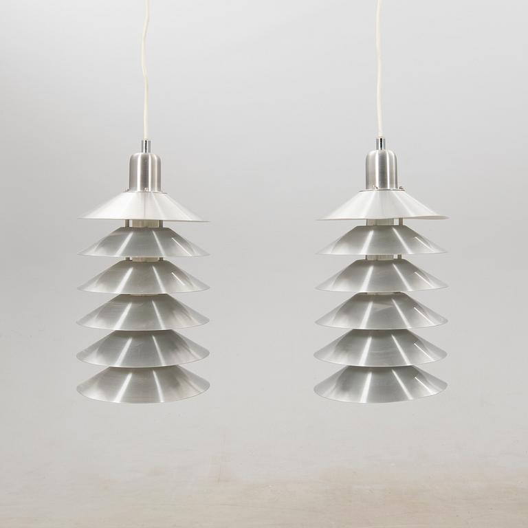 Jörgen Gammelgaard, ceiling lamps, a pair, "Tip Top 6", Pandul 1960s/70s.