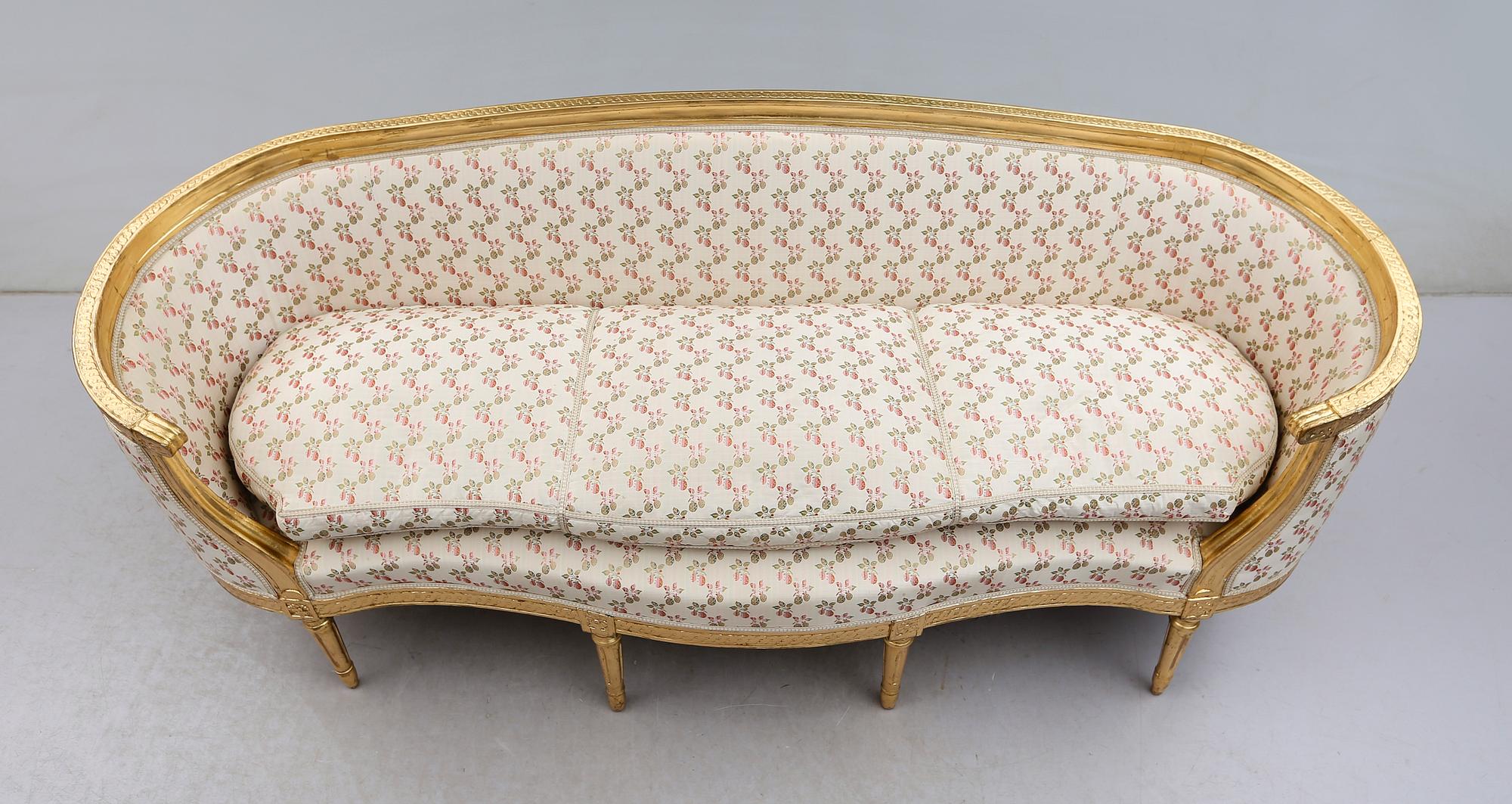 SOFFA, gustaviansk, 1700-talets andra hälft.
