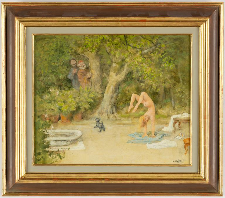 ROBERT HÖGFELDT, oil on panel, signed.