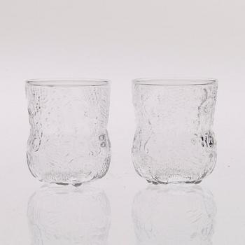 GLASSERVIS, 27 delar, "Fauna", Oiva Toikka, Nuutajärvi. 1970/80-tal.