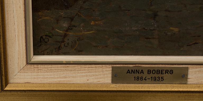 ANNA BOBERG, olja på duk, signerad.
