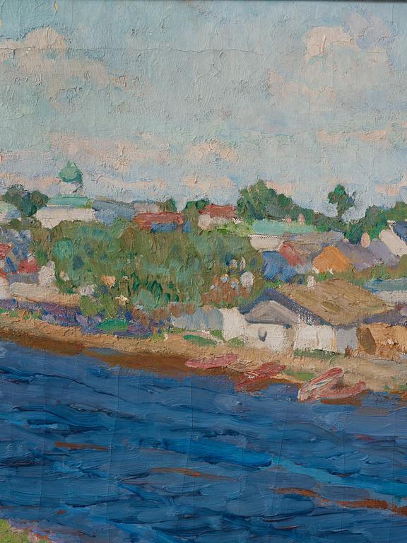 Konstantin Fedorovic Yuon, River scene.