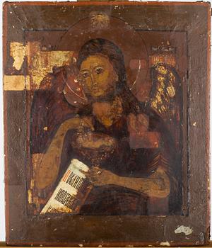 IKON, tempera på pannå, Ryssland 1800-tal.