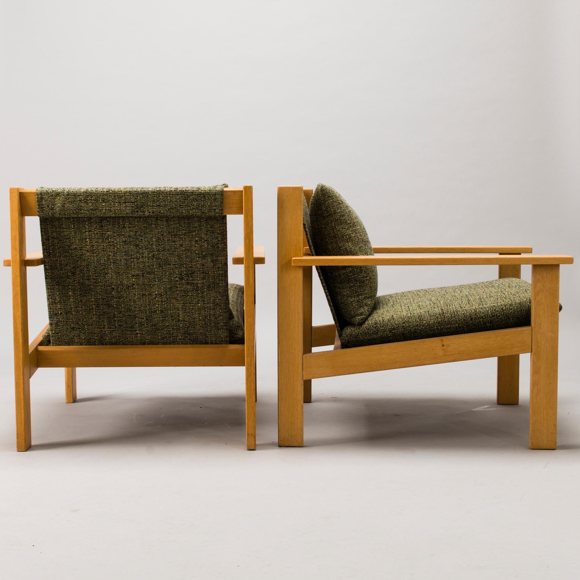 CARL GUSTAF HIORT AF ORNÄS, fåtöljer ett par, "Tapio", för Puunveisto Oy - Träsnideri Ab 1960-tal.