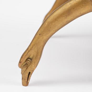 A pair of late Gustavian stools attributed to E. Ståhl (master in Stockholm 1794-1820).