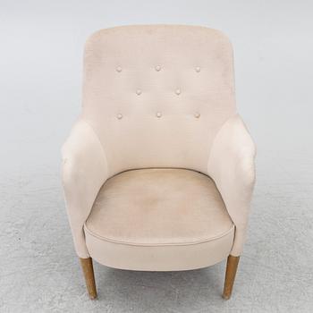 Carl Malmsten, a 'Konsert' armchair, Carl Malmsten AB, Sweden, 1962.