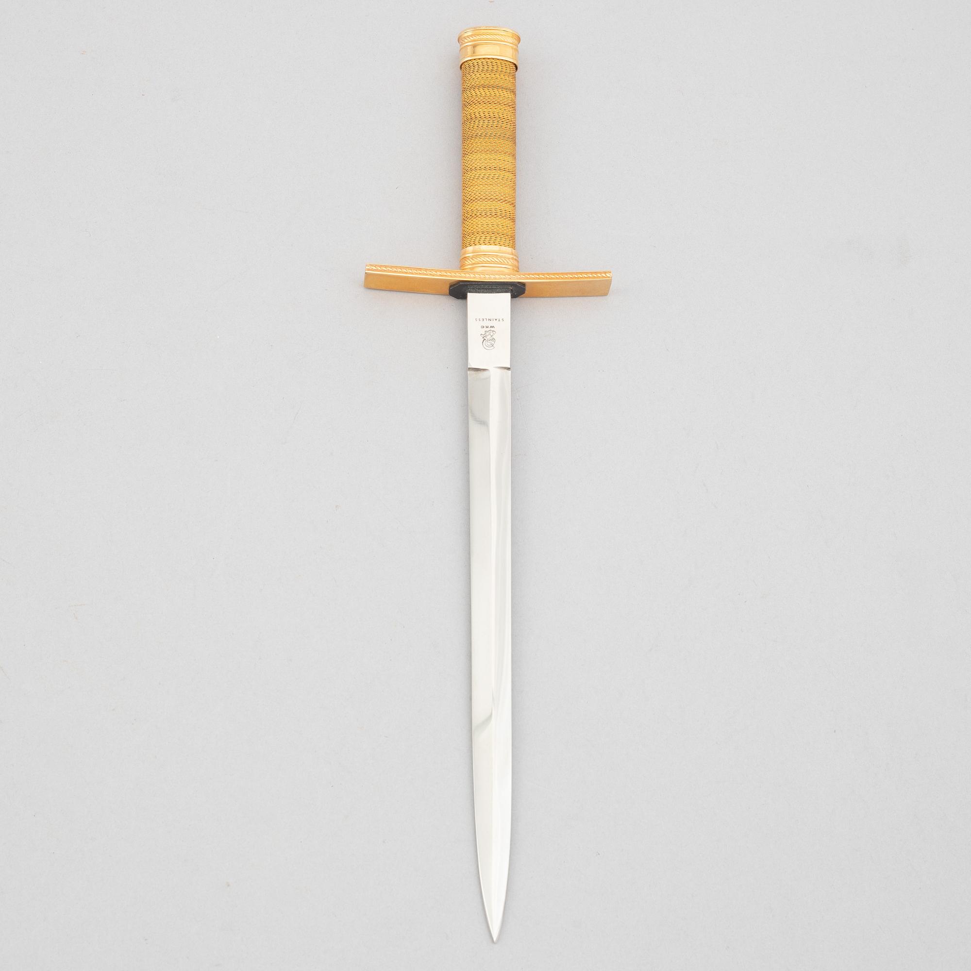 A Swedish Air force officer's dagger, with scabbard.