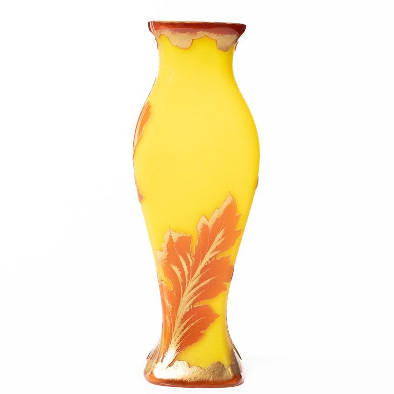 Vas, överfångsglas, Art Nouveau-stil, 1900-talets andra hälft.
