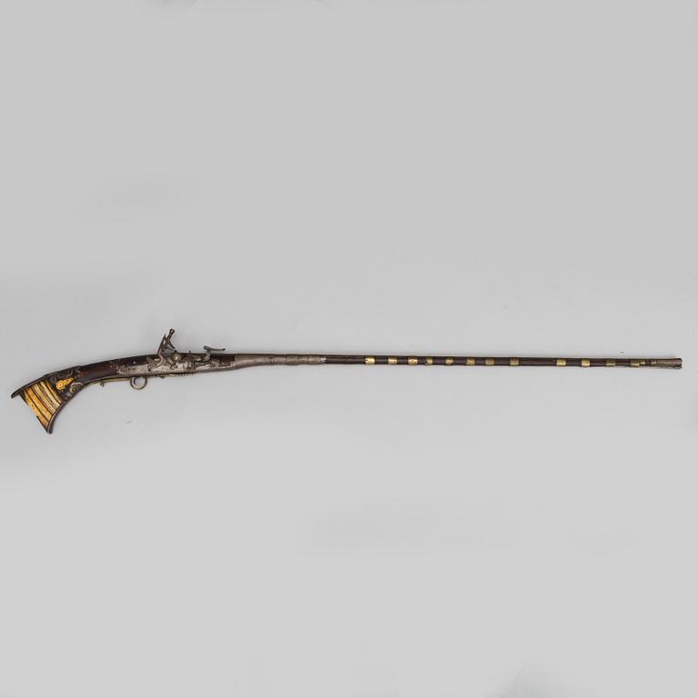 A 19th century  north african snap haunce gun.