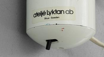 GOLVLAMPA samt VÄGGLAMPA, "Skarabé", Ateljé Lyktan, Åhus.