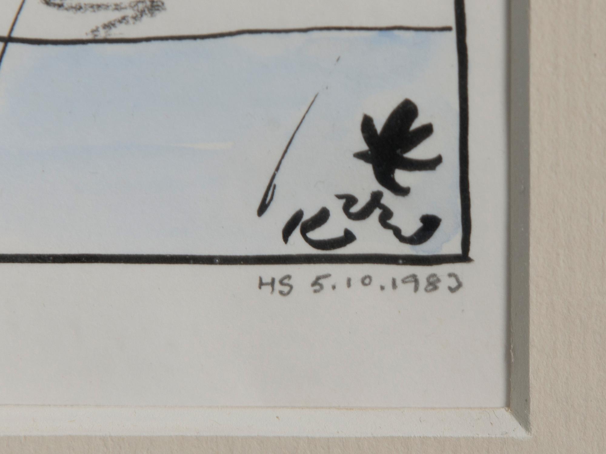 KARI SUOMALAINEN, piirros, sekatekniikka, signeerattu ja päivätty.