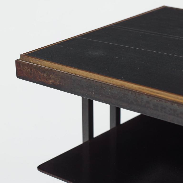 Richy Almond, a "Slate Cross Binate Side Table", Novocastrian, England, post 2015.