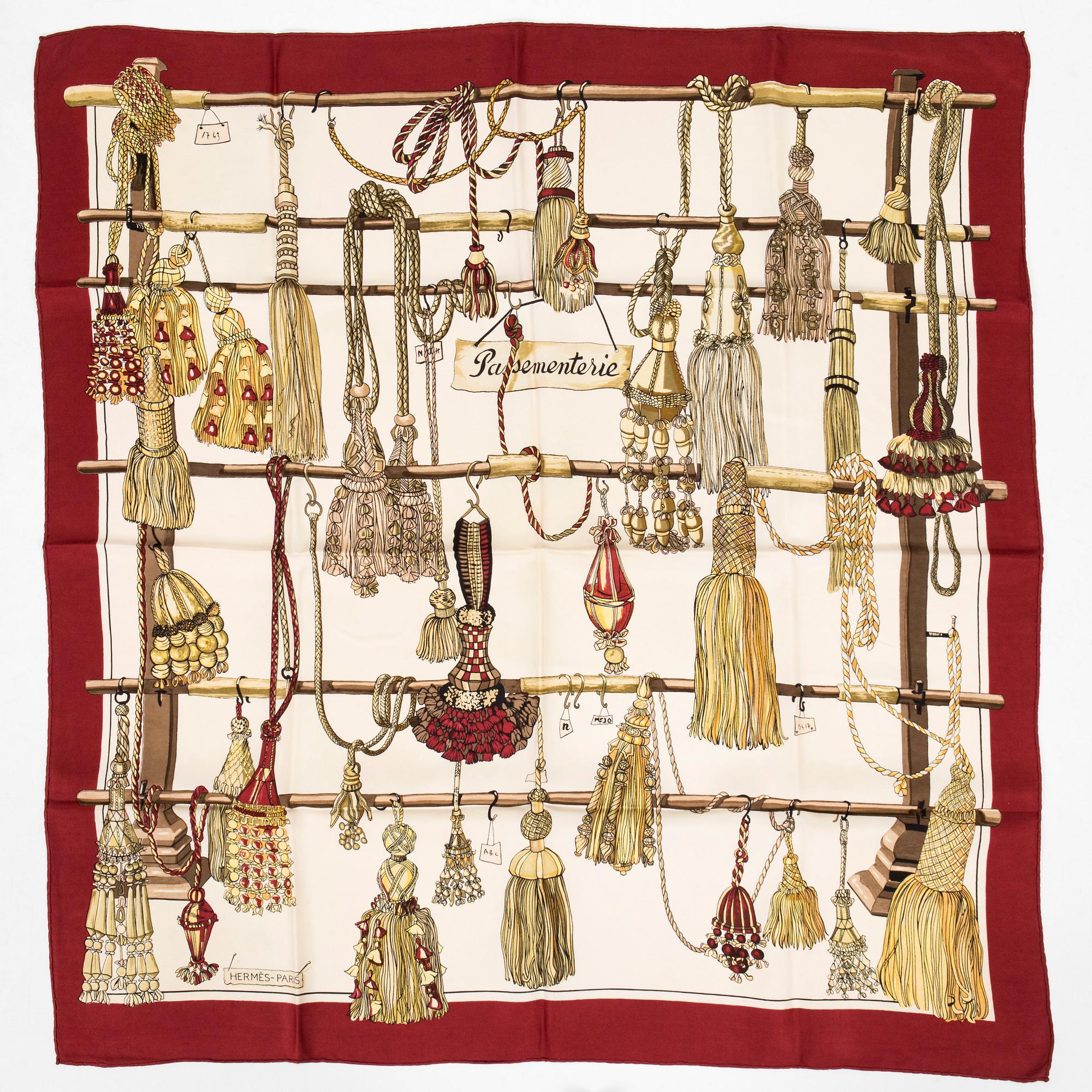 Hermès, a 'Passementerie' scarf.