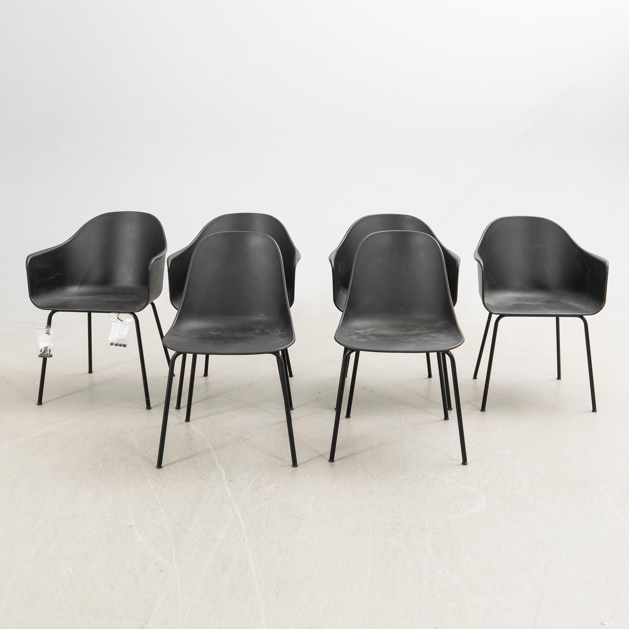 Norm Architects, armchairs, 4 pcs + 2, "Harbour dining chair", for Audo Copenhagen, 2020s.