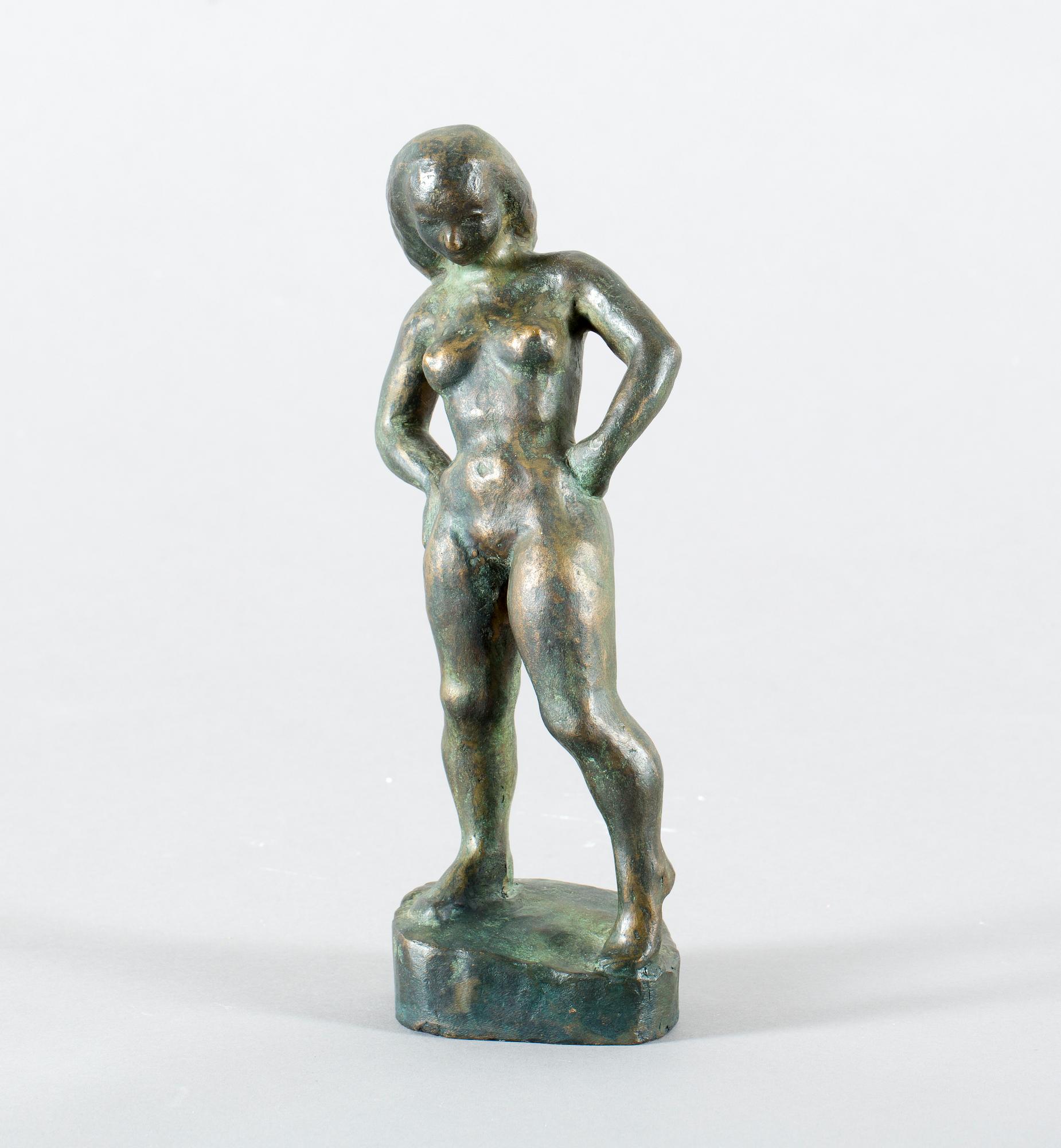SIGGE BERGGREN, skulptur, brons, signerad.