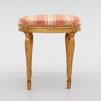 TABURETT, Louis XVI-stil, 1800-talets andra hälft.