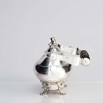 Pehr Zethelius, tekanna, silver, Stockholm 1769. Rokoko.