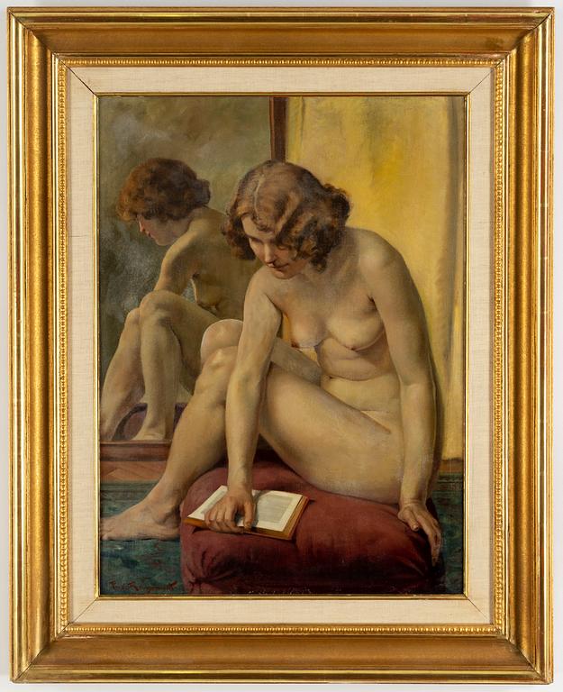 Philippe de Rougemont, oil on canvas, signed.