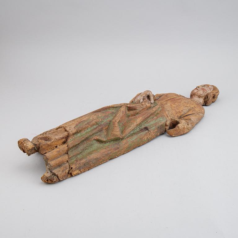 Sculpture, wood, partly painted, 117/18th Century.