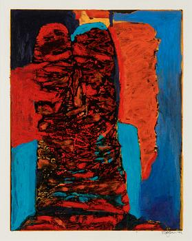 Rolf Hanson, oil on print, signed and dated -93.