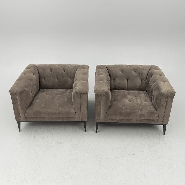 A pair of 'Raffles' armchairs, Eichholtz, contemporary.