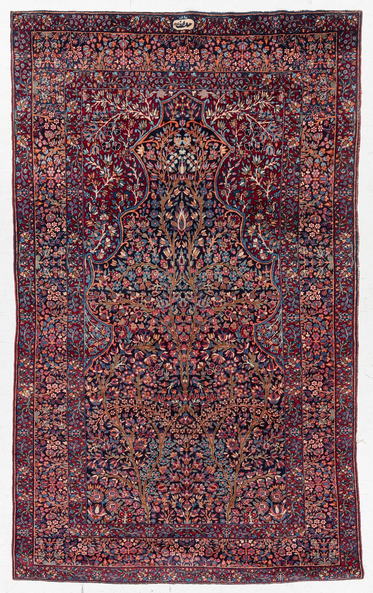 A semi-antique Yesd, south Yesd, c. 206 x 136 cm.