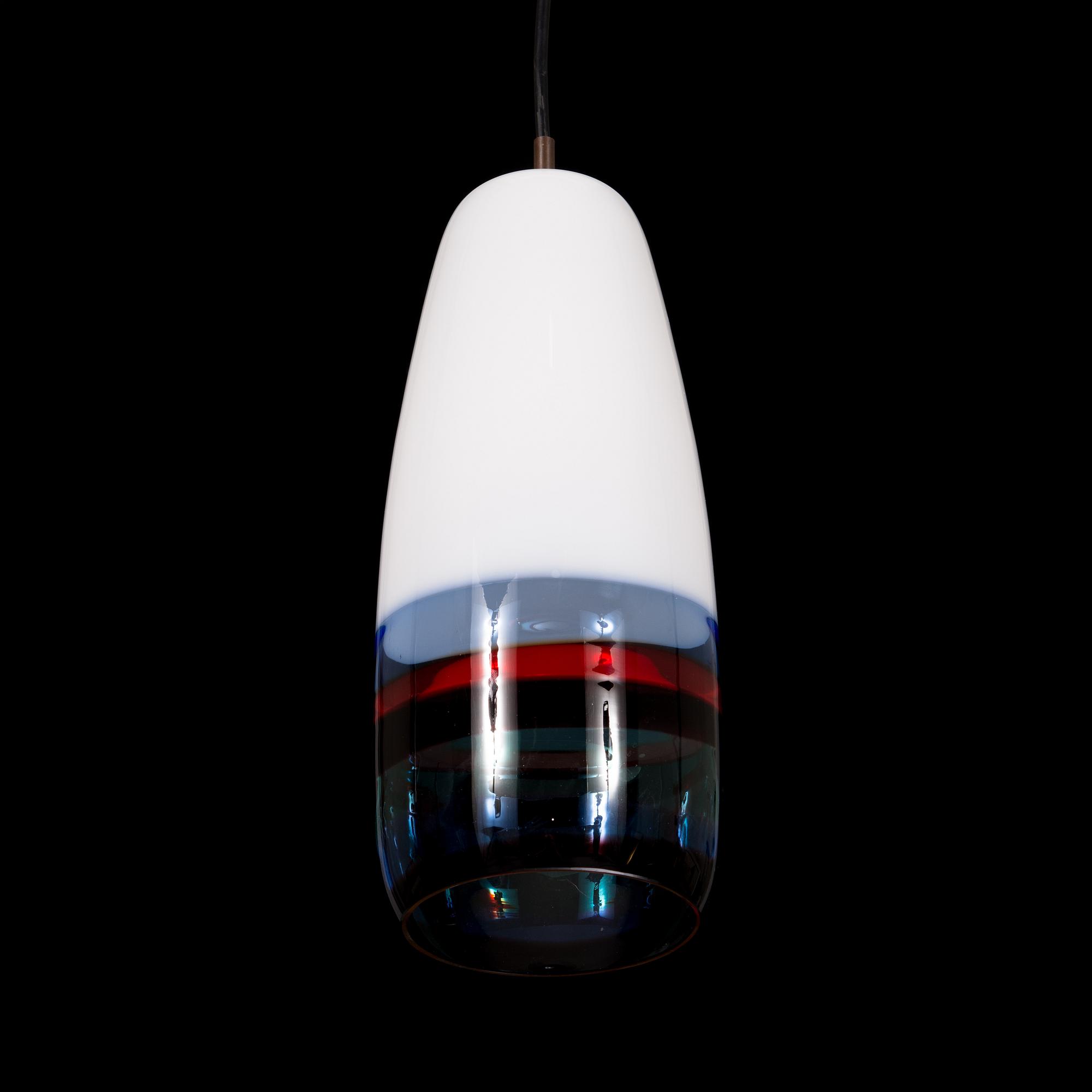Massimo Vignelli, a mid-20th century  Italian 'Sigaro' pendant light for Venini.