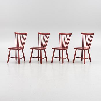 Carl Malmsten, Chairs, 4 pcs, "Lilla Åland", Stolab 2004.