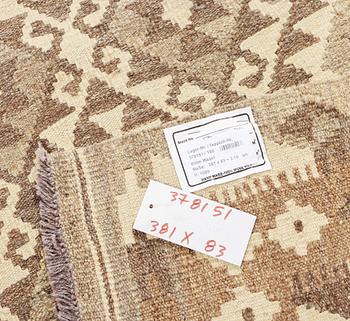 A Kelim runner, Afghanistan, a. 381 x 83 cm.