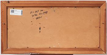 CO Hultén, oil on paper panel, signed and executed 1940.