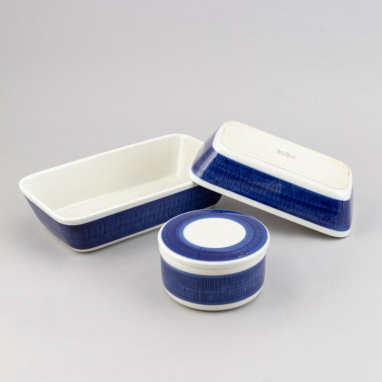 A Hertha Bengtsson 'Koka Blå' dinner service, 84 pcs, Rörstrand, designed 1956.