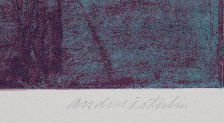 ANDERS ÖSTERLIN, färgserigrafi, signerad och numrerad 70/95.