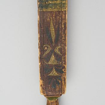 BESSMAN OCH MÄTSTICKA. Daterade 1775 och 1859.